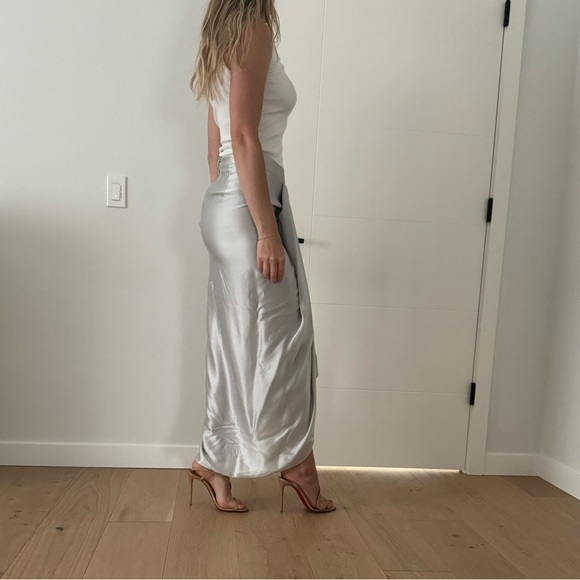 LAMB silk draped skirt - Picture 2 of 8